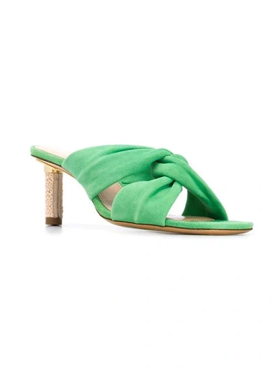 JACQUEMUS BELLAGIO MULES - 绿色