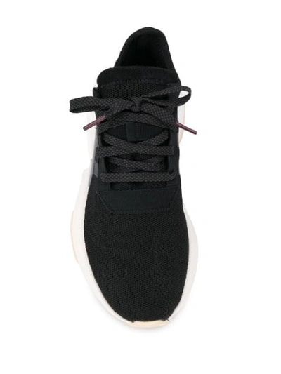 Shop Adidas Originals Side Stripe Sneakers In Black