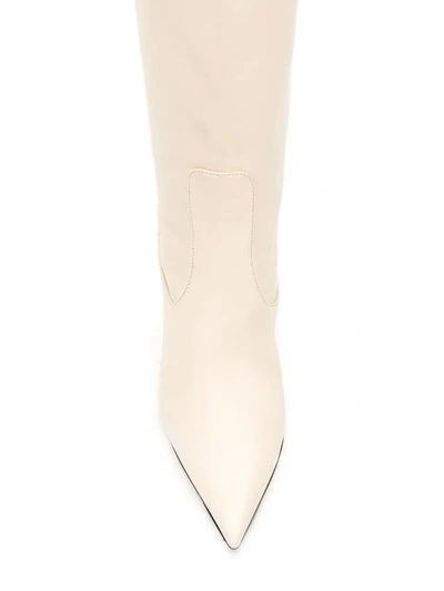 Shop Jimmy Choo Mavis 85 Boots In White