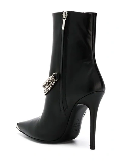 chain ankle boots