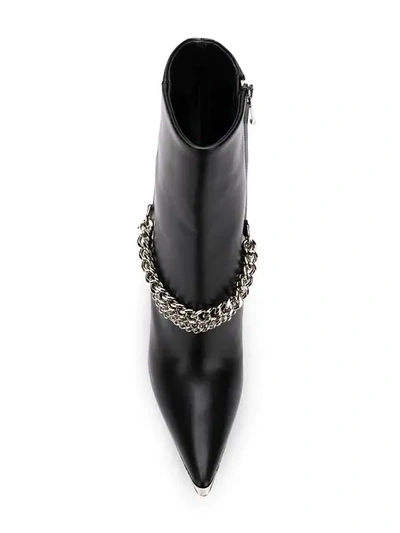 chain ankle boots