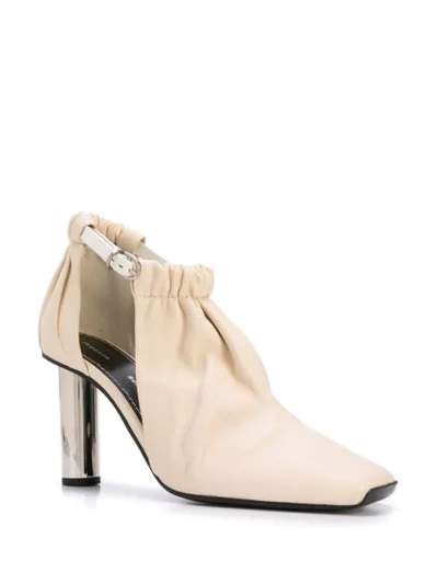 Shop Proenza Schouler Ruched Nappa Booties In White