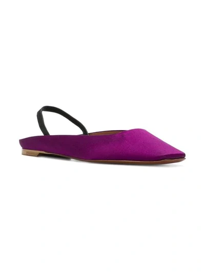 Shop David Beauciel Square Toe Slippers In Pink