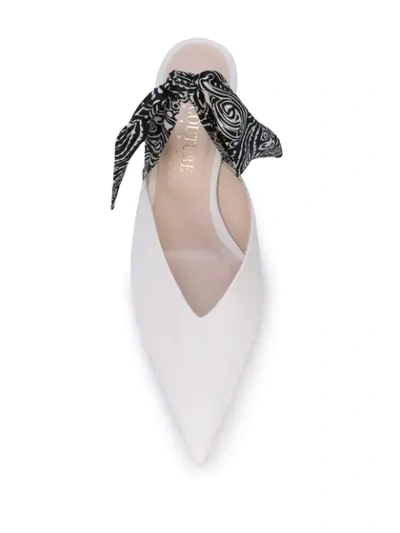 Shop Gia Couture Bandana Girla Pumps In White