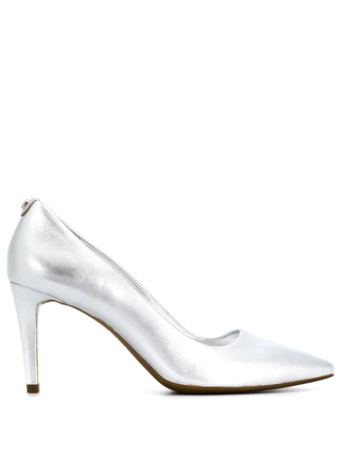 silver pumps