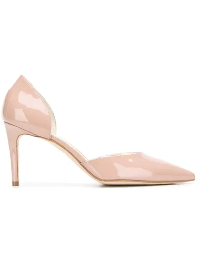 Shop Antonio Barbato Cut Out Detail Pumps - Neutrals