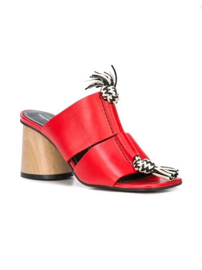 Shop Proenza Schouler Knotted Rope Sandals In Red