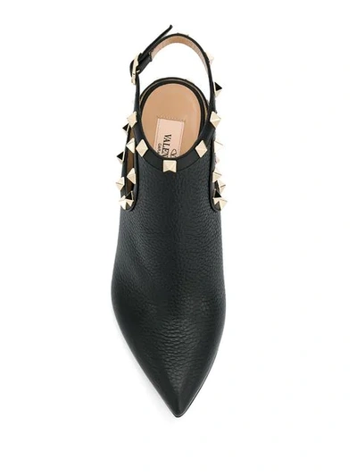 Shop Valentino Garavani Rockstud Ankle Boots In Black