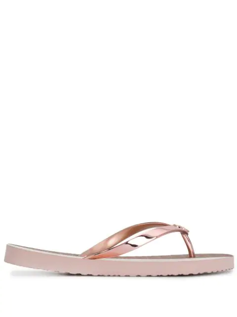 michael kors pink flip flops