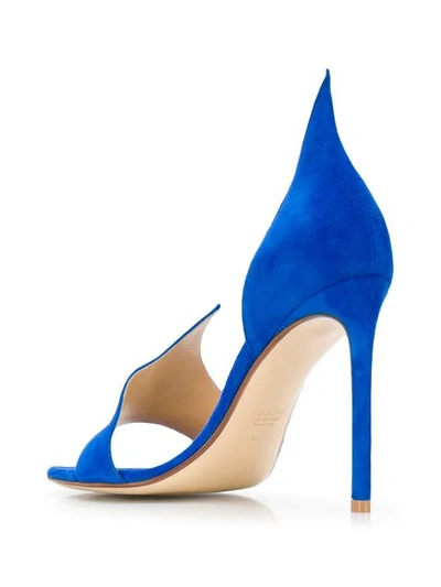 Shop Francesco Russo Flame Sandals In Blue