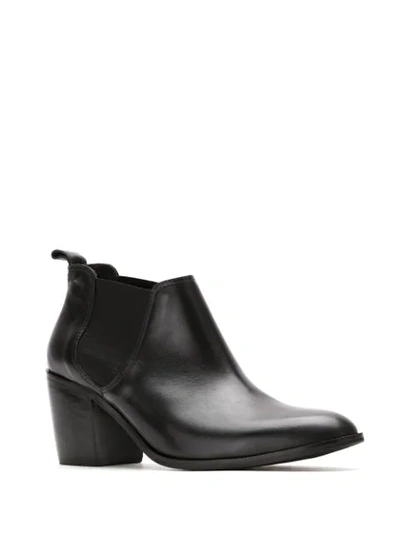 Shop Sarah Chofakian Block Heeled Boots In Black