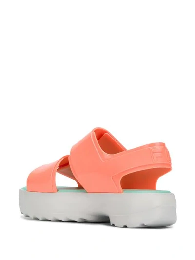Shop Fila X Melissa Strappy Sandals - Pink