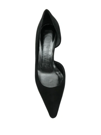 Shop Loewe Nut Heel Pumps In Black