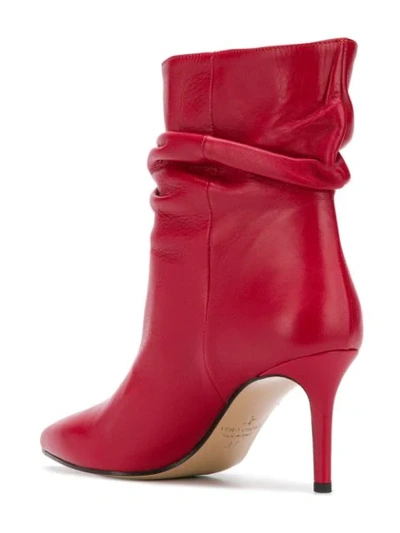 Shop Marc Ellis Ruched Ankle Boots - Red