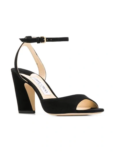 Shop Jimmy Choo Miranda 85 Sandals In Black