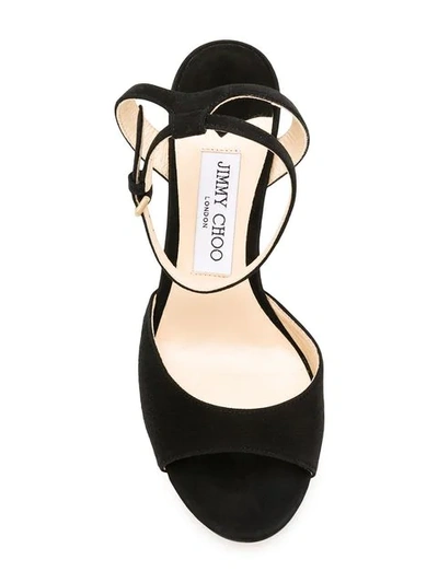 Shop Jimmy Choo Miranda 85 Sandals In Black