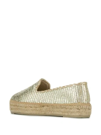 Shop Manebi Los Angeles Espadrilles In Gold