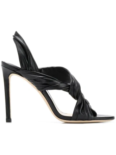 Shop Jimmy Choo Lalia 100 Sandals In Black