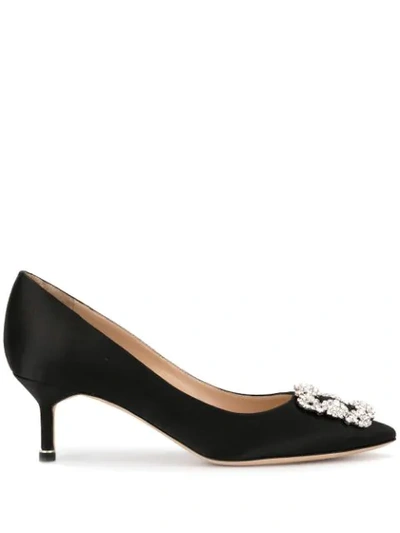 Shop Manolo Blahnik Hangisi 50 Pumps In Black