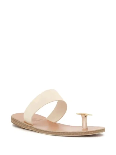 Shop Ancient Greek Sandals Thalia Coin Sandals In Neutrals