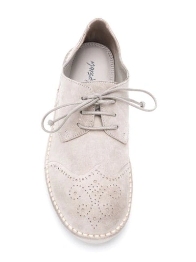 Shop Marsèll Punch Hole Desert Shoes In Grey