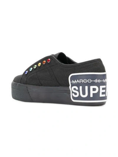 Shop Marco De Vincenzo Sneakers Superga® X  Flat Sneakers In Black