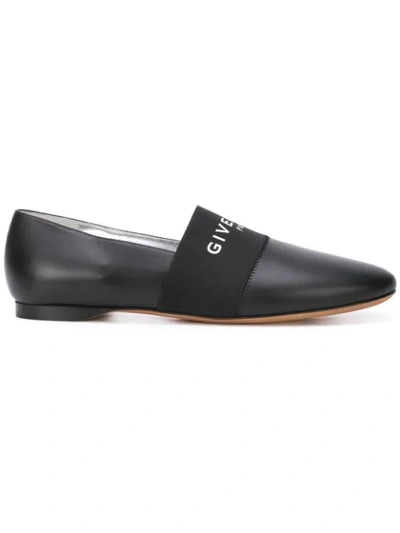 Shop Givenchy Paris Flat Slippers In Black