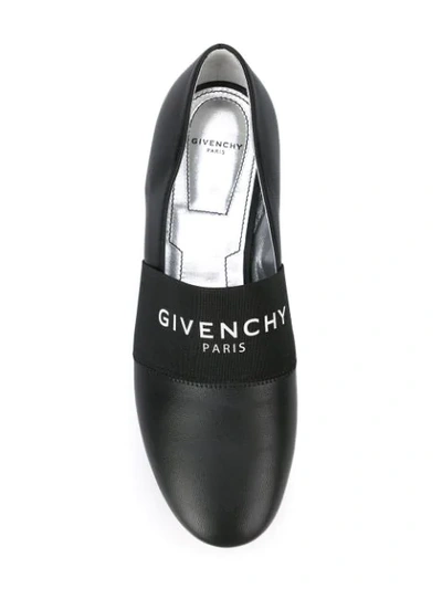 Shop Givenchy Paris Flat Slippers In Black