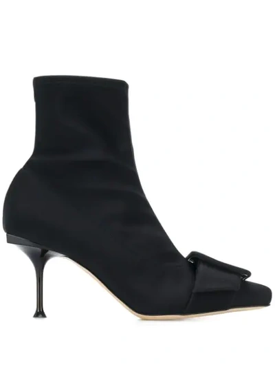 Shop Sergio Rossi Sr Milano Boots In Black