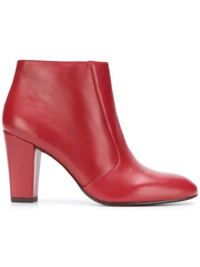 Shop Chie Mihara Huba Heeled Ankle Boots - Red