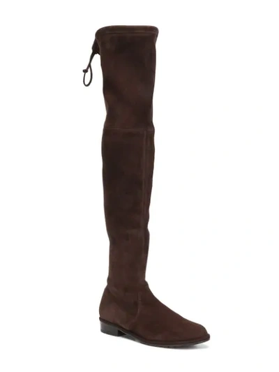 Shop Stuart Weitzman Lowland Knee-length Boots In Brown