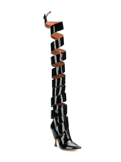 Shop Y/project High Spiral Boots In Black