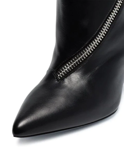 Shop Givenchy Zipped Mid Calf Boots In Black