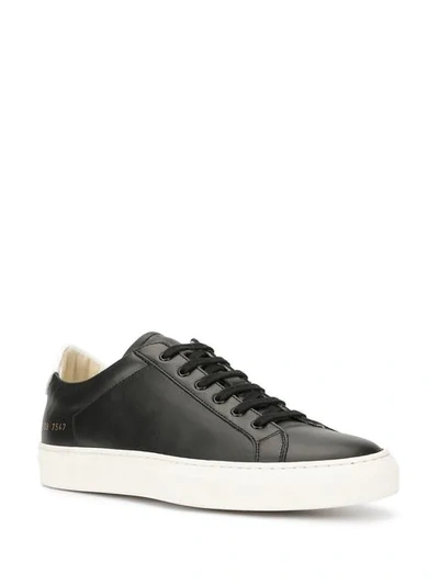 Shop Common Projects Lace Up Sneakers In Black
