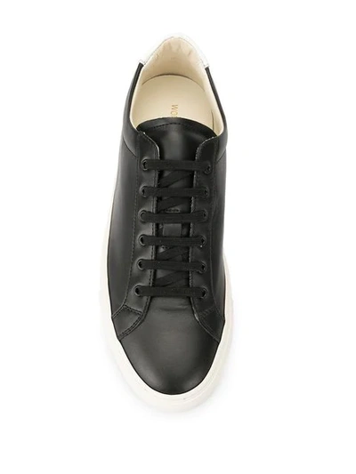 Shop Common Projects Lace Up Sneakers In Black