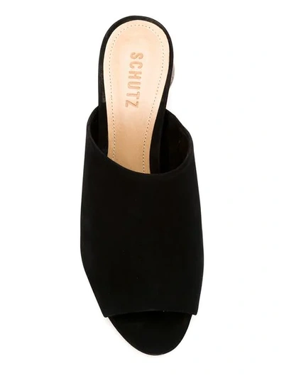 Shop Schutz S2061700040002 Black Leather/fur/exotic Skins