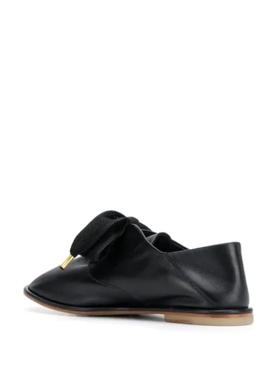 Shop Agl Attilio Giusti Leombruni Bow-detail Loafers In Black