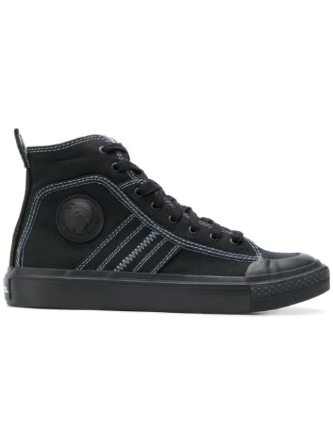 diesel black high tops