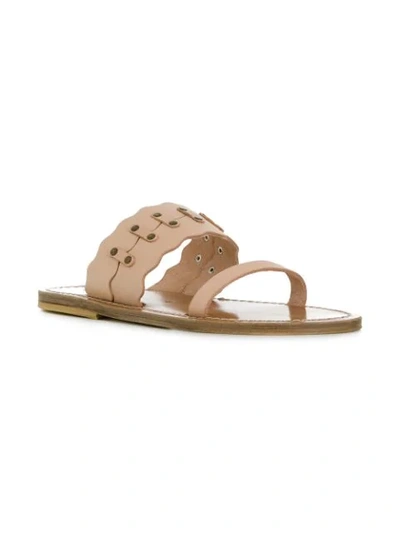Shop Solange Double Strap Sandals In Neutrals