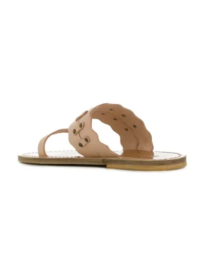 Shop Solange Double Strap Sandals In Neutrals
