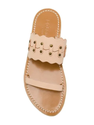 Shop Solange Double Strap Sandals In Neutrals