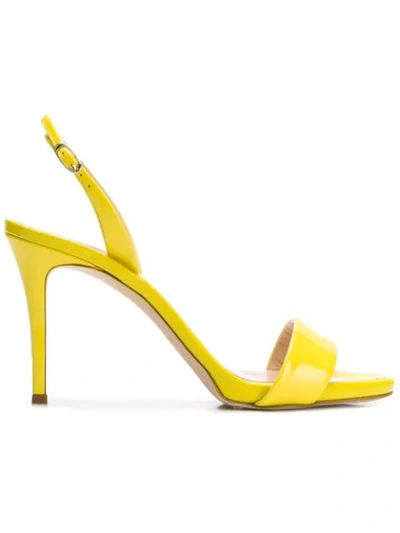 Shop Giuseppe Zanotti Sofia Slingback Sandals In Yellow