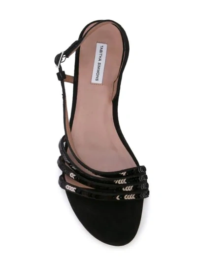 Shop Tabitha Simmons Betty Sandals In Black