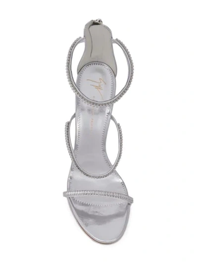 Shop Giuseppe Zanotti Coline Sandals In Silver