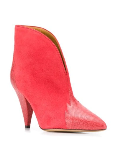 Shop Isabel Marant Archee Boots In Red