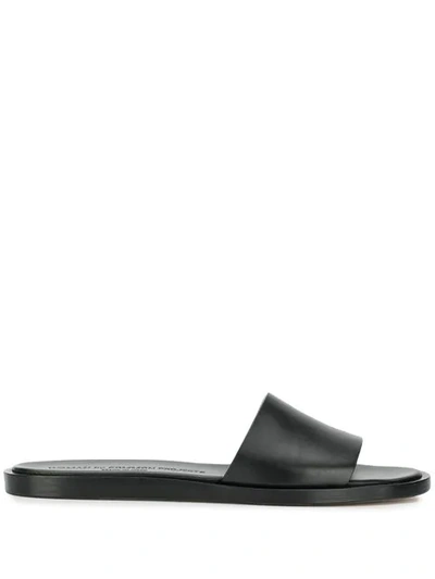 Shop Common Projects Classic Slides In Black