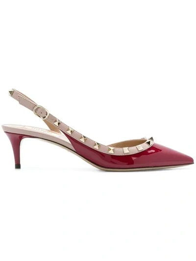 Shop Valentino Garavani Rockstud Pumps In Red