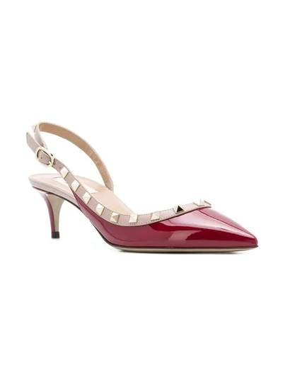 Shop Valentino Garavani Rockstud Pumps In Red