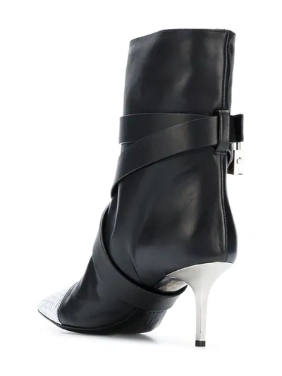 Shop Msgm High Heel Ankle Boots In Black