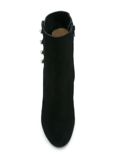 Shop Maison Margiela Studded Ankle Boots In Black